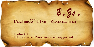 Buchmüller Zsuzsanna névjegykártya