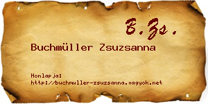 Buchmüller Zsuzsanna névjegykártya