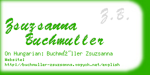 zsuzsanna buchmuller business card