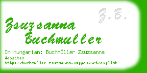 zsuzsanna buchmuller business card